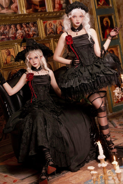 【予約商品】ソーサレスコルセットアンサンブルロリータセットアップ