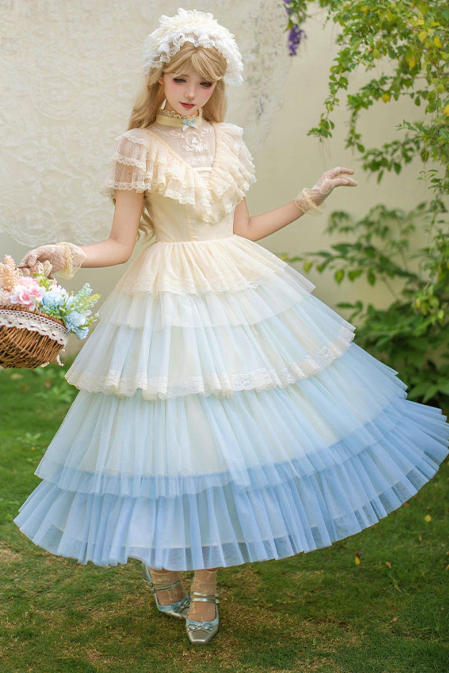 Sweet Gradient Princess Dress + Accessories