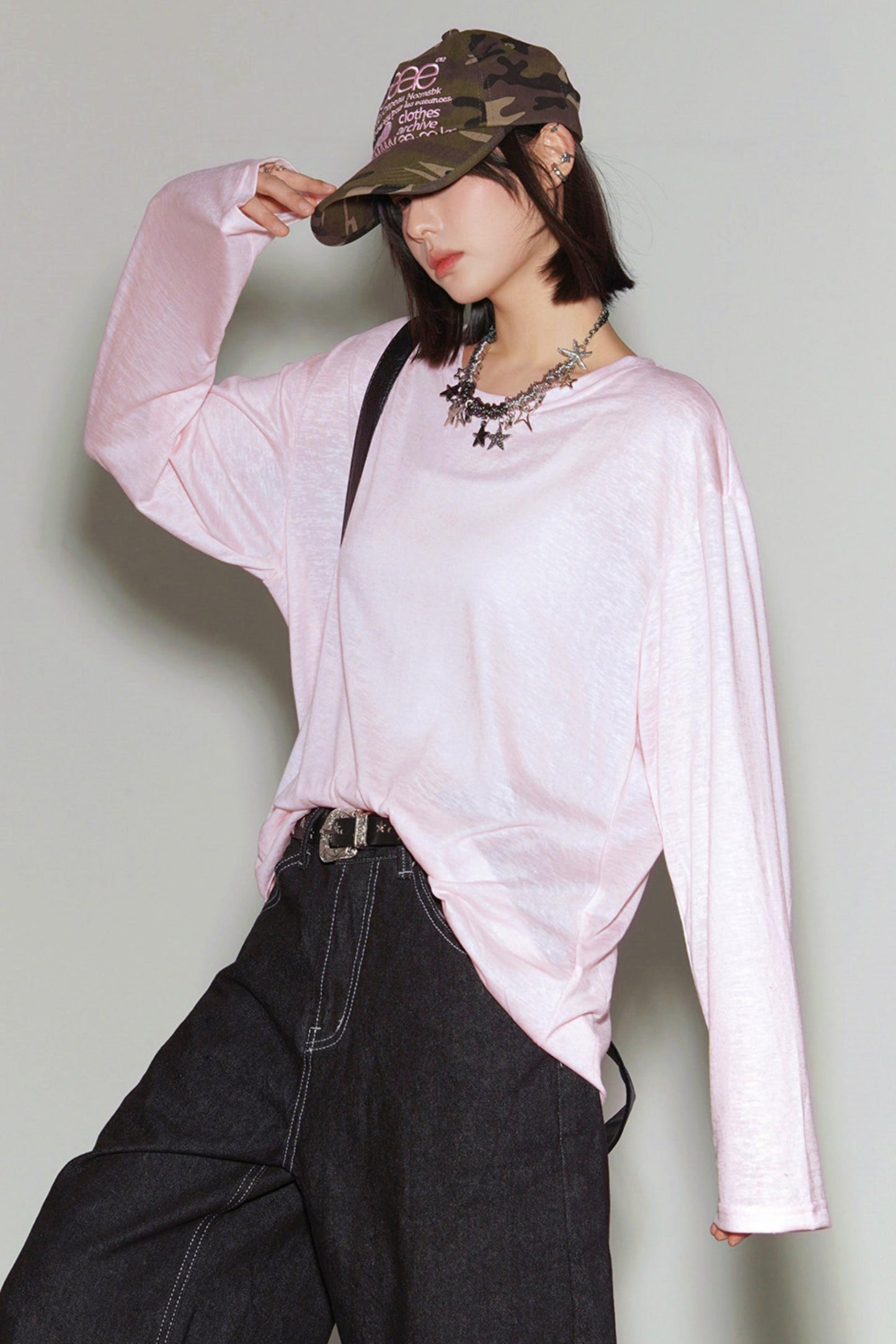 Cover-up Transparentes, lockeres Oberteil