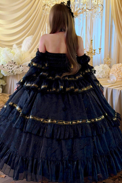Elegant Gothic Lolita Dress + Accessories