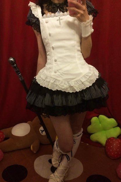 天使と悪魔のナイトドールロリータセット