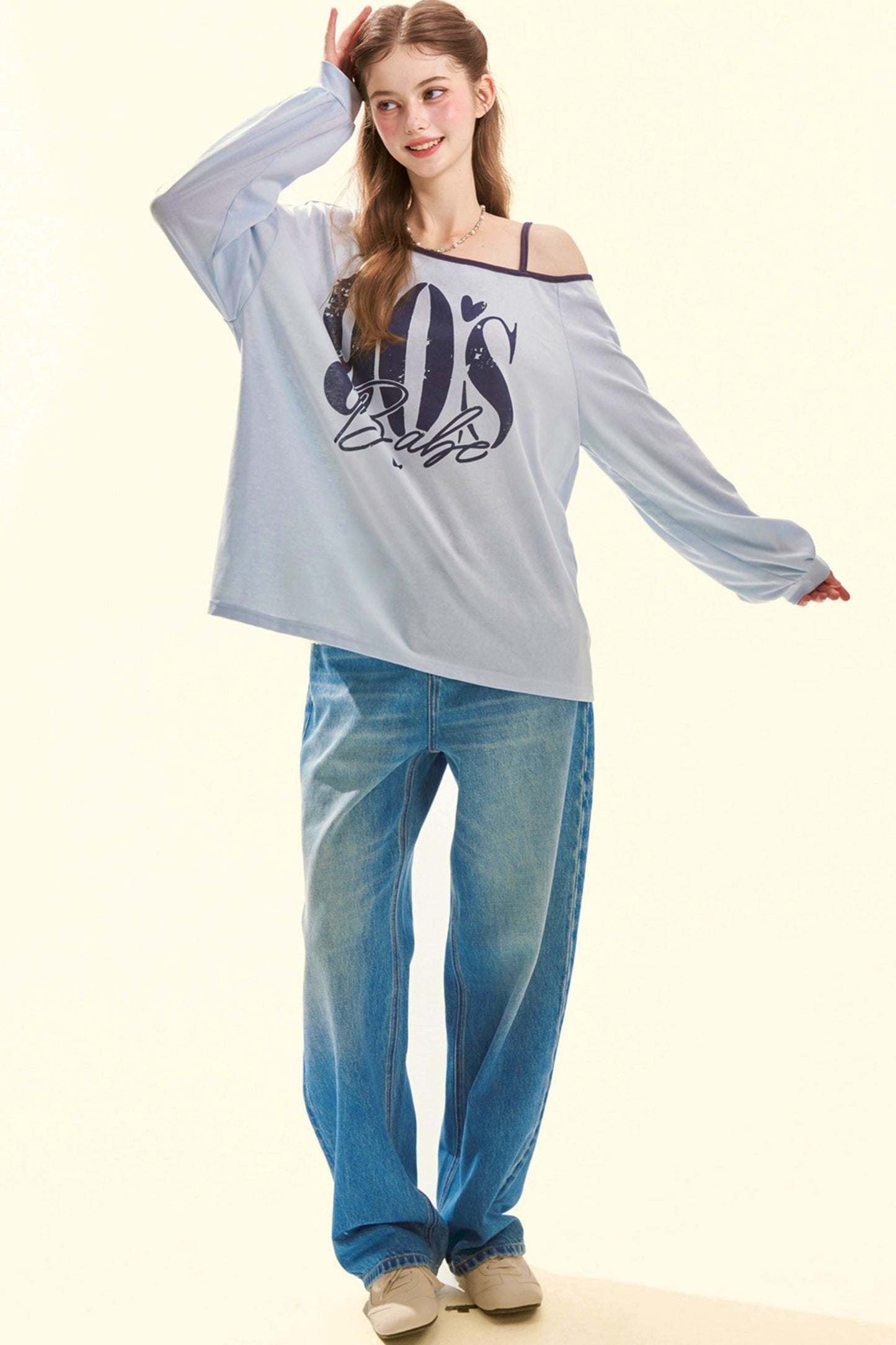 Spitzen-Vintage-Jeansstoff