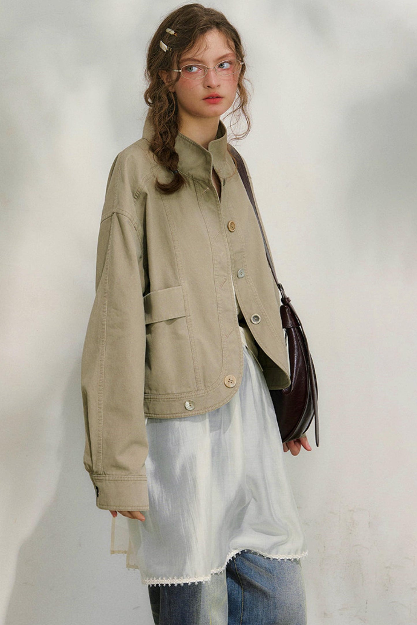 카폭 레터 페티 재킷