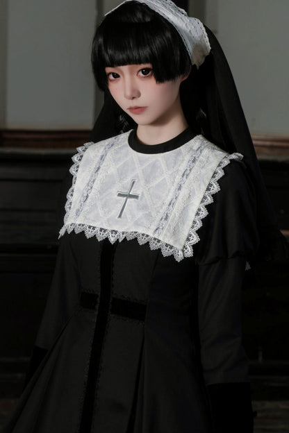 [Vorbestellung] Gothic White Night Kleid + Accessoires