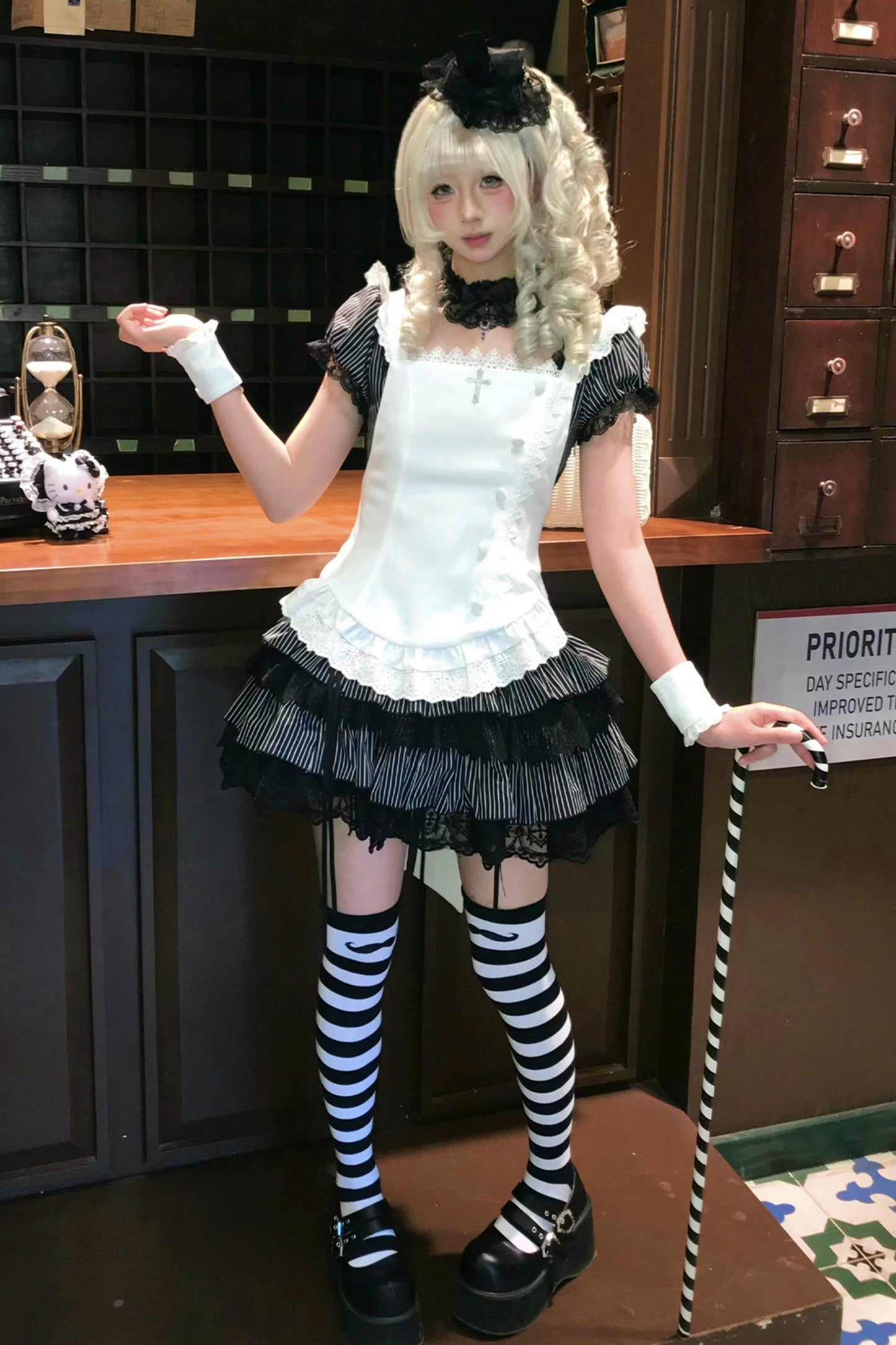 天使と悪魔のナイトドールロリータセット