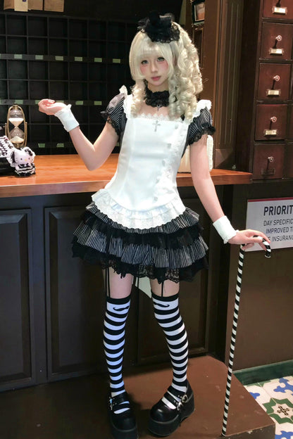 天使と悪魔のナイトドールロリータセット
