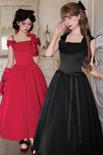 Retro Classic Waisted Dress + Accessories