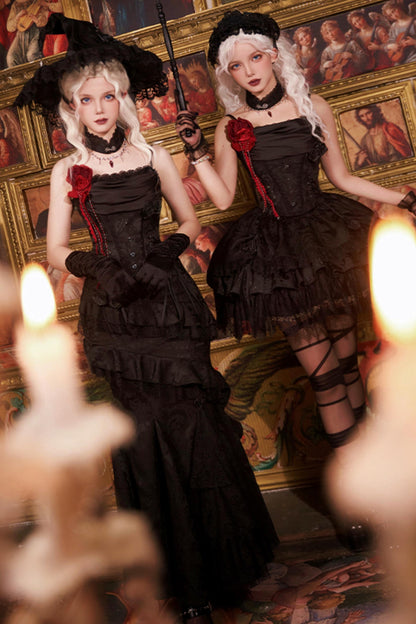 【予約商品】ソーサレスコルセットアンサンブルロリータセットアップ