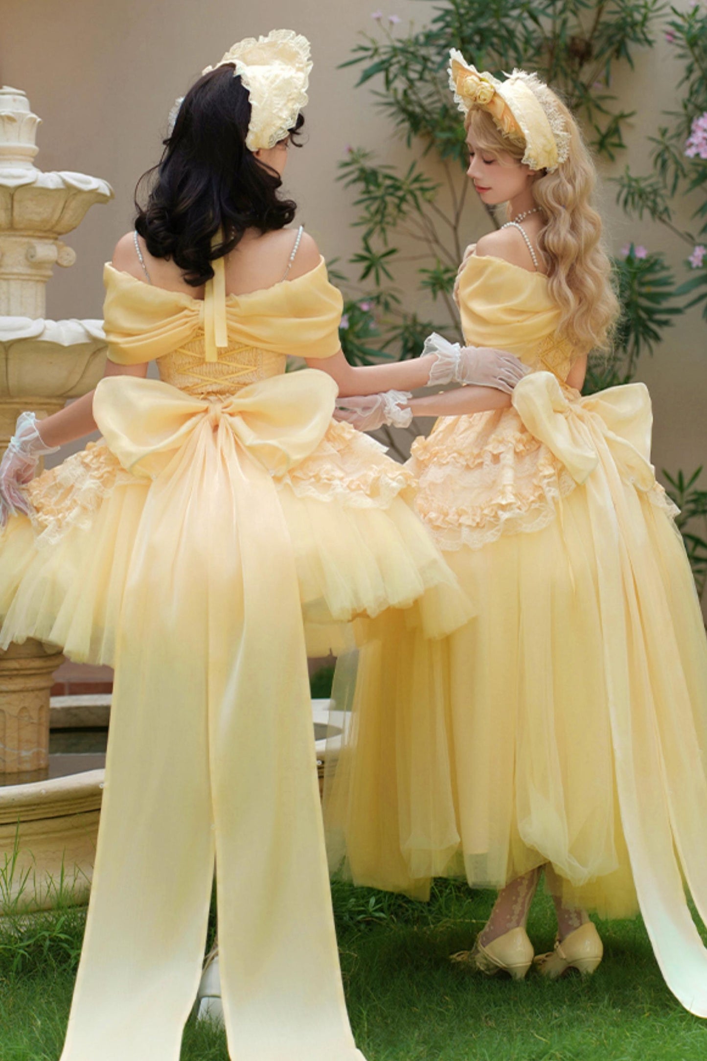 Flower Sweet Mesh Corset Lolita Setup