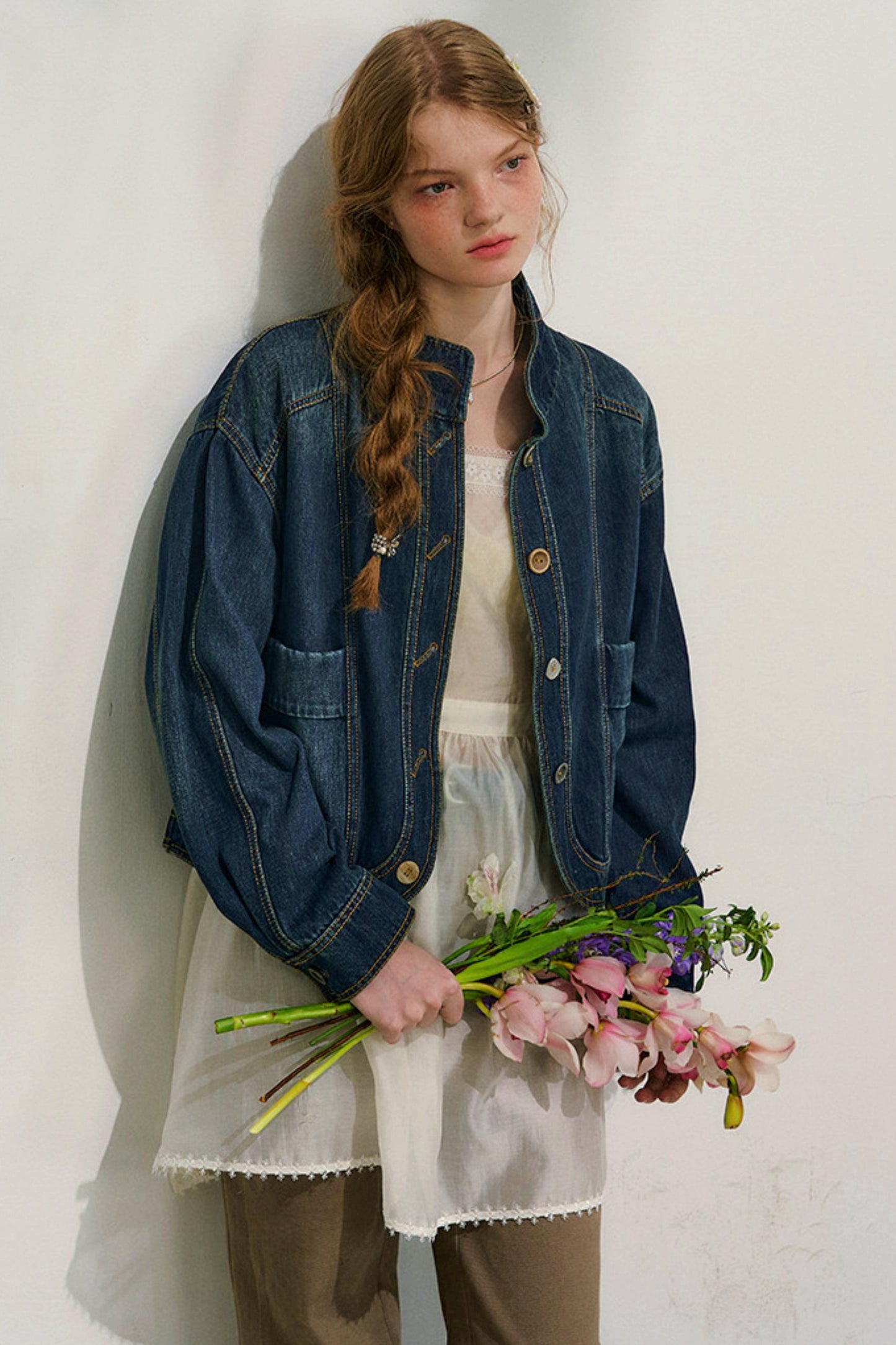 유롱 데님 재킷