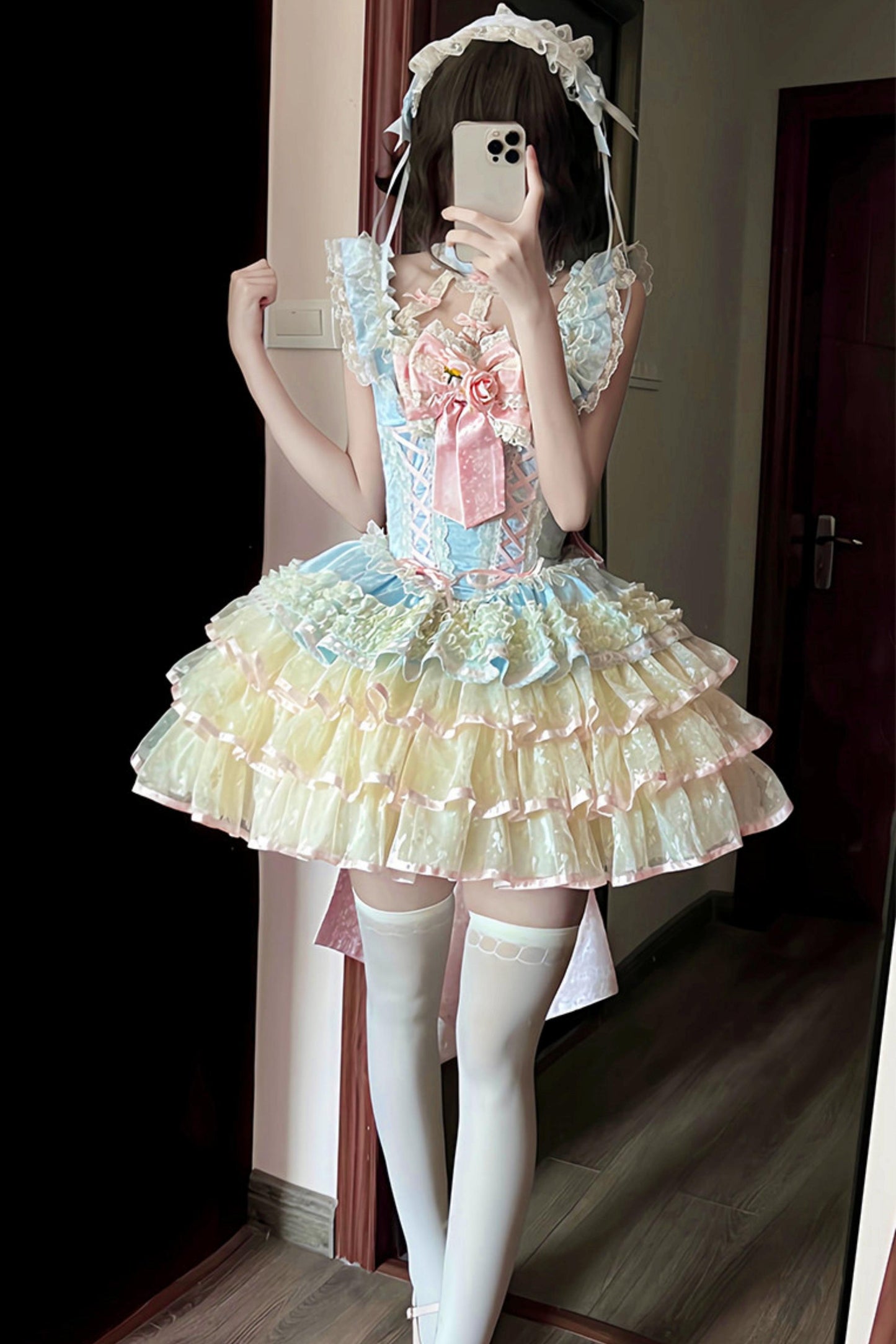 [Pre-order] Rose Ribbon Fairy Princess Dress + Accessories