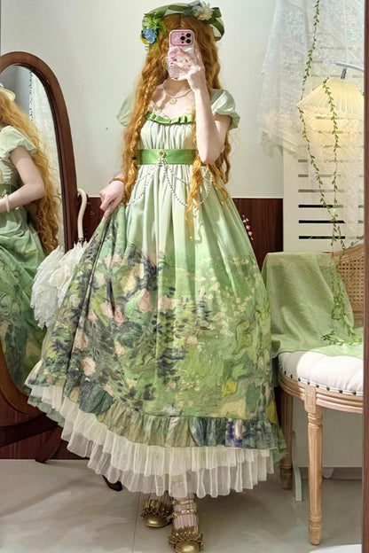 クラシックシフォンローズドレスセットアップ