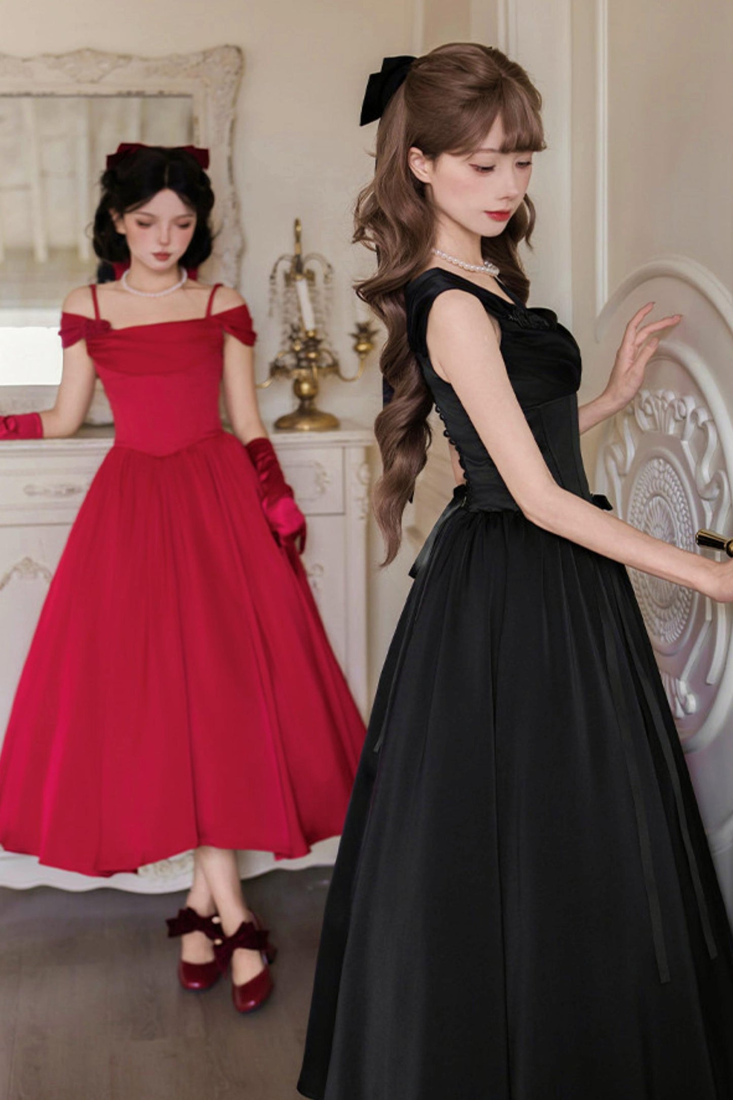 Retro Classic Waisted Dress + Accessories