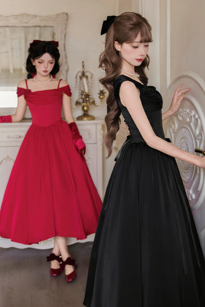 Retro Classic Waisted Dress + Accessories
