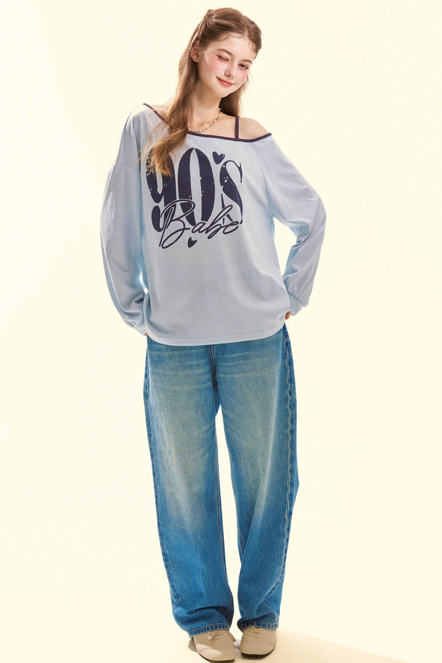 Spitzen-Vintage-Jeansstoff