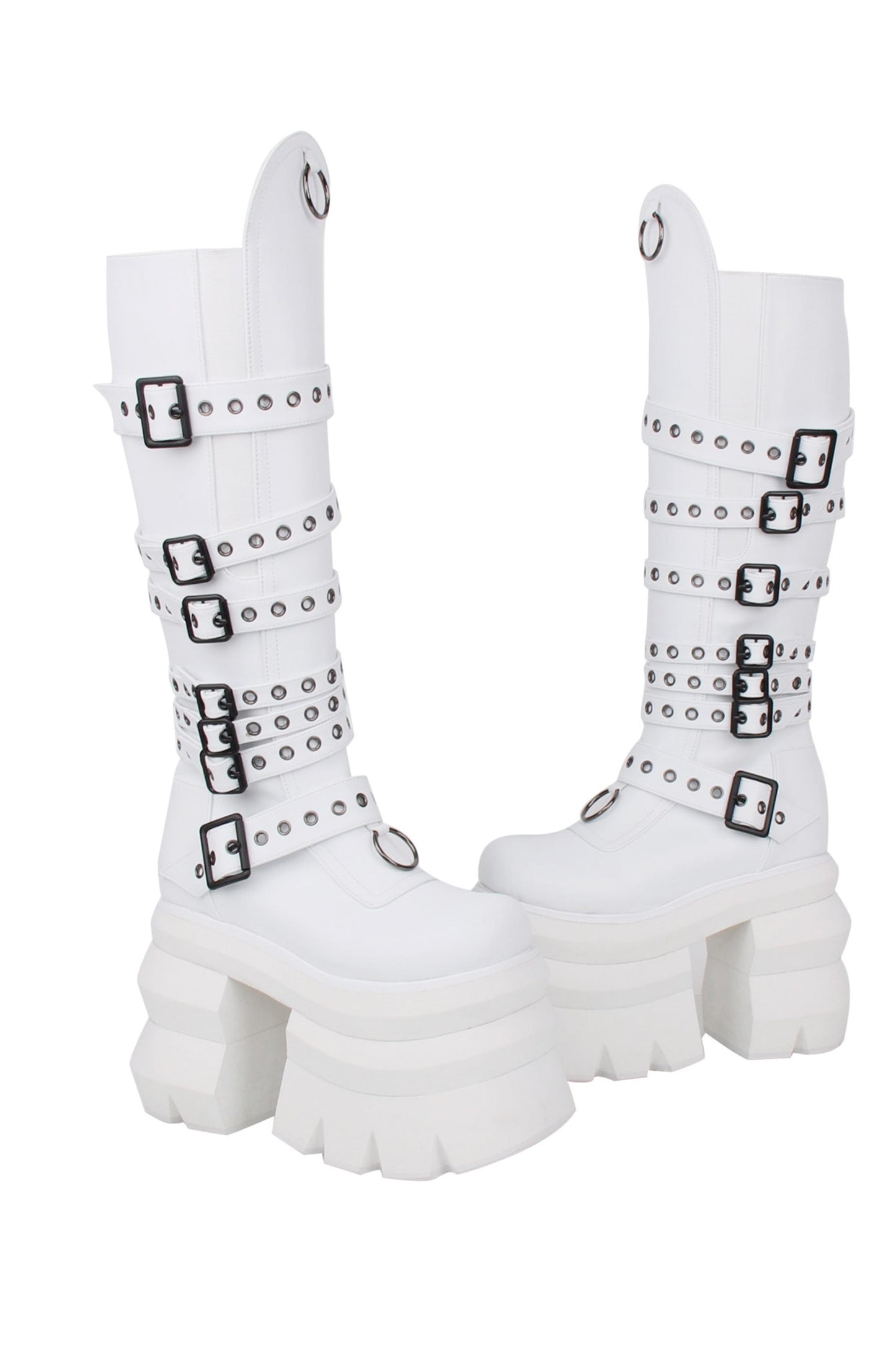 Hohe Punk-Plateau-Stiefel