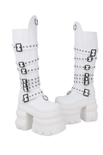 Hohe Punk-Plateau-Stiefel