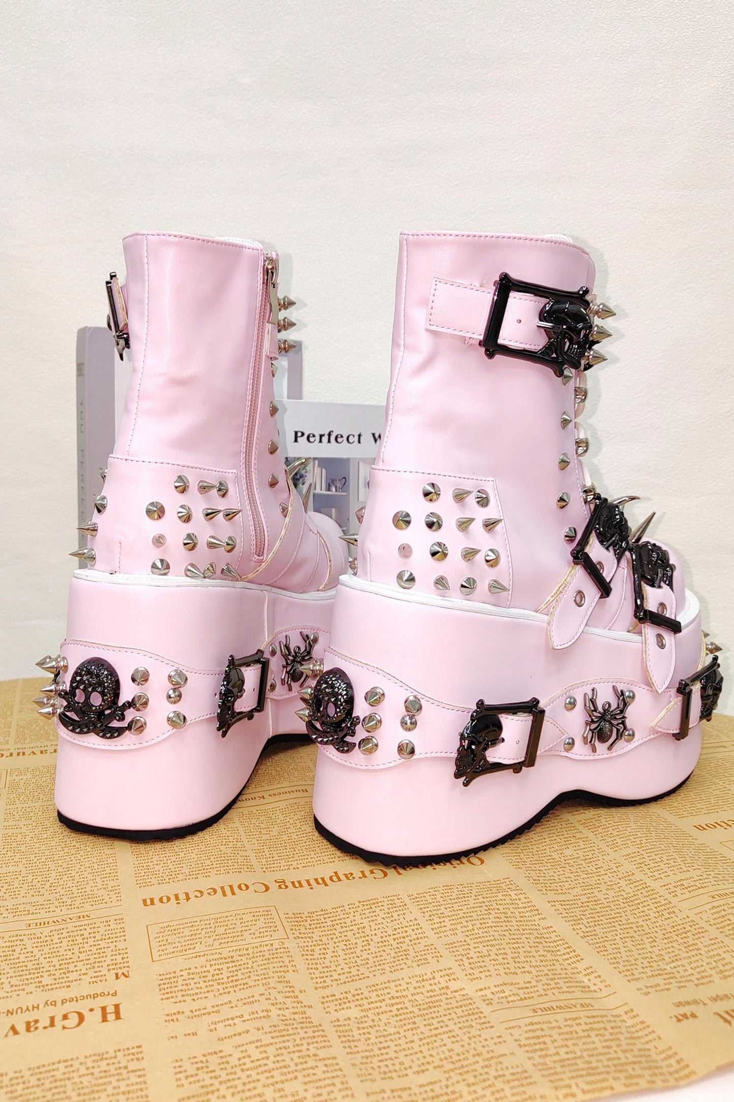 Lolita Punk Round-Toe Boots