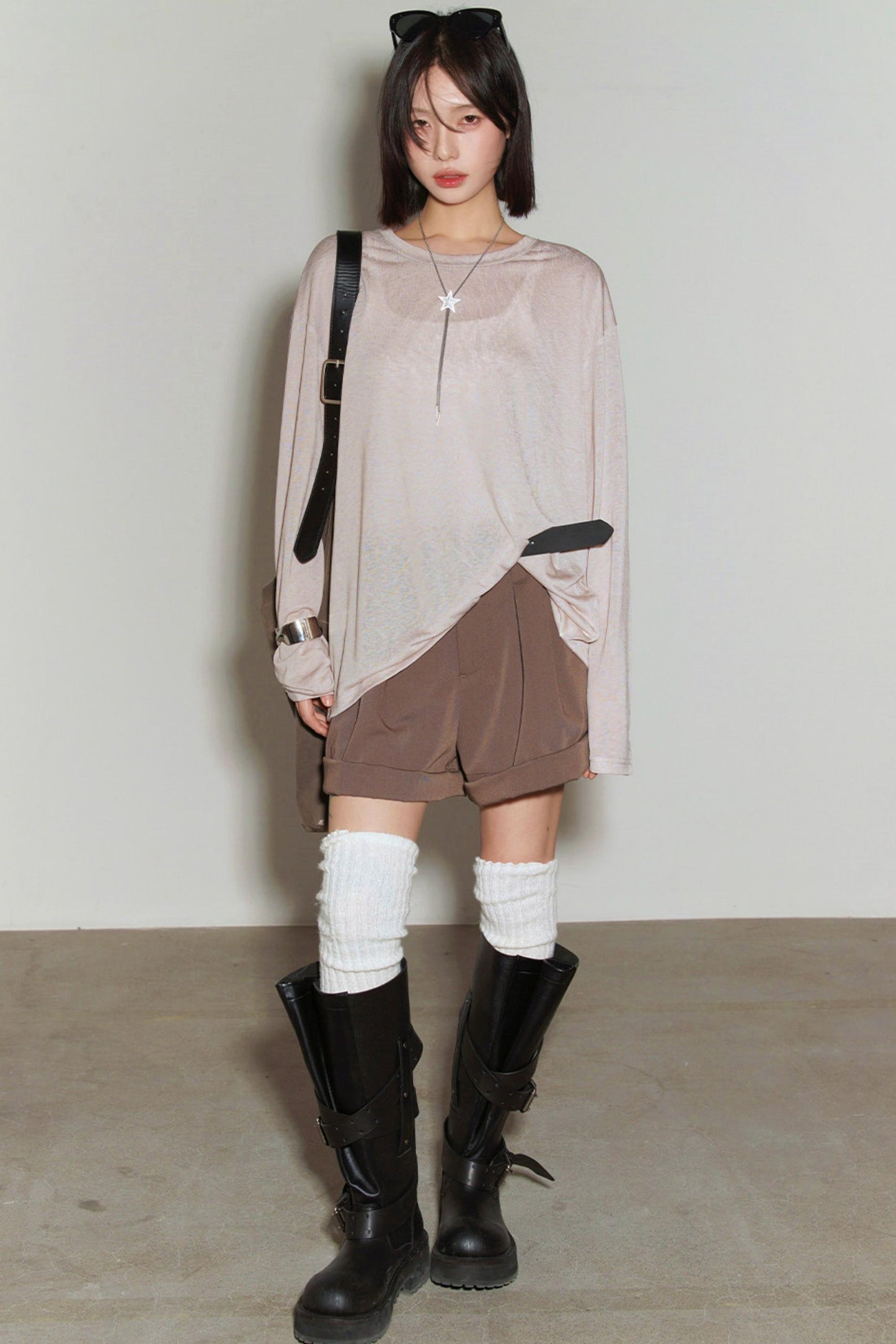 Cover-up Transparentes, lockeres Oberteil