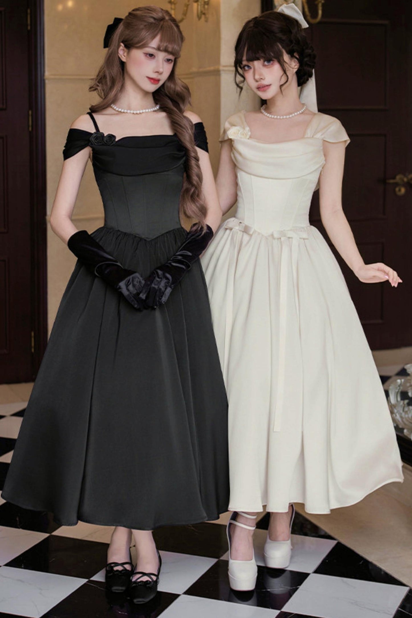 Retro Classic Waisted Dress + Accessories