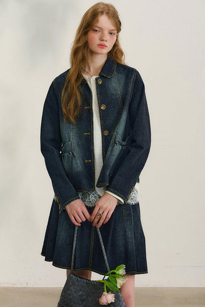 スウェイングシルエットレースブラウス