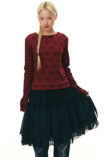 Robe chasuble en tulle Y2K