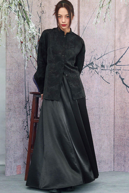 Elegant Satin Skirt
