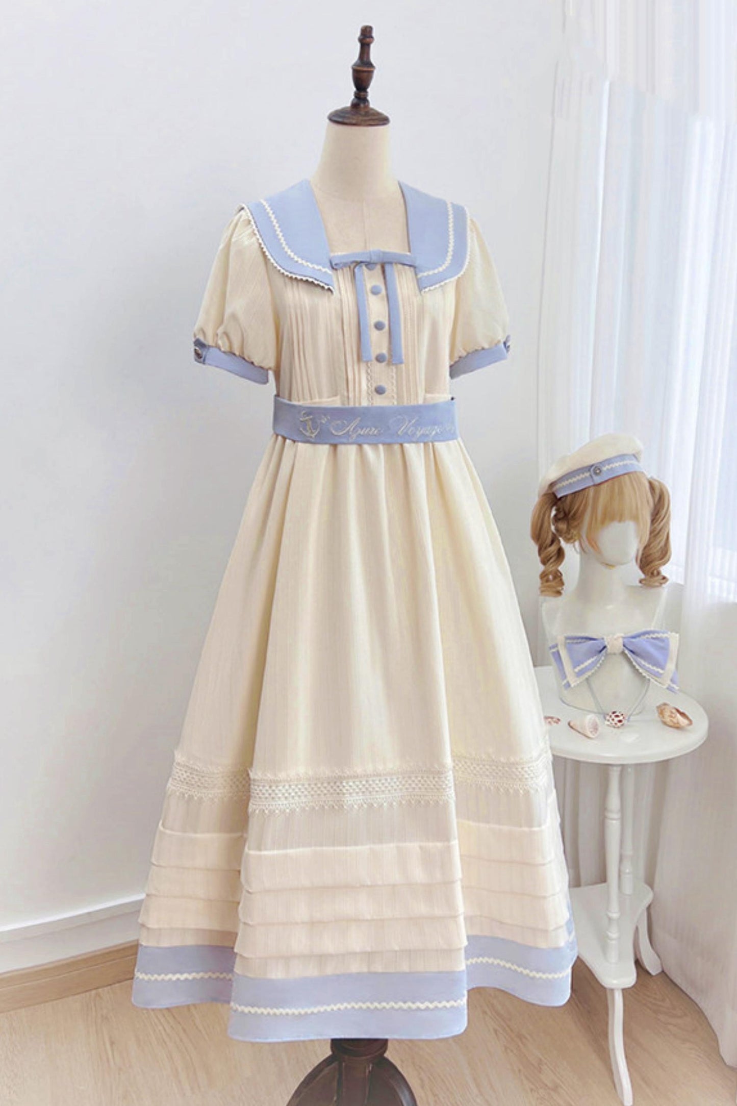 Classic Marine Lolita Dress + Accessories
