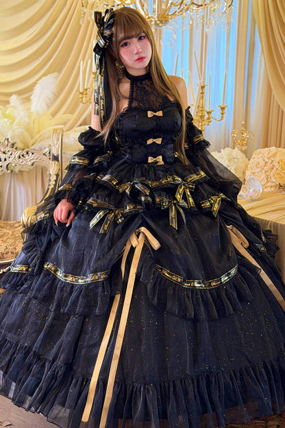 Elegant Gothic Lolita Dress + Accessories