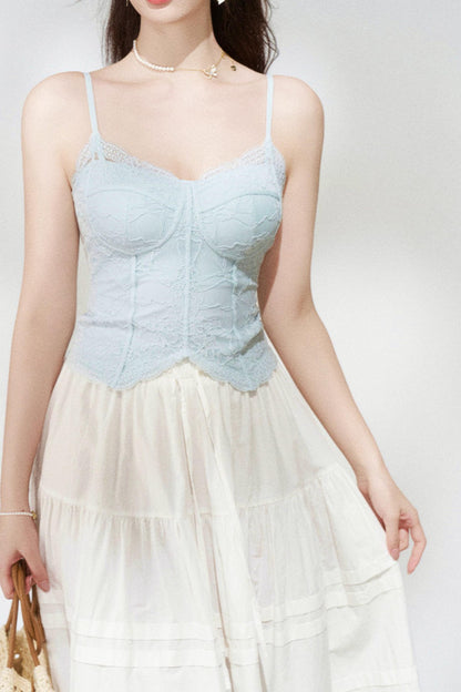 Lace Slim-Fit Camisole Top