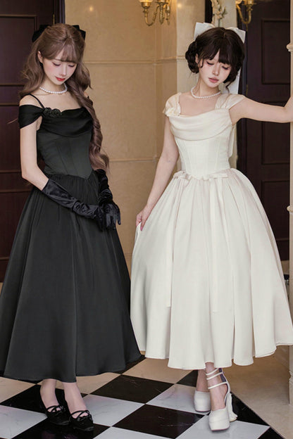 Retro Classic Waisted Dress + Accessories