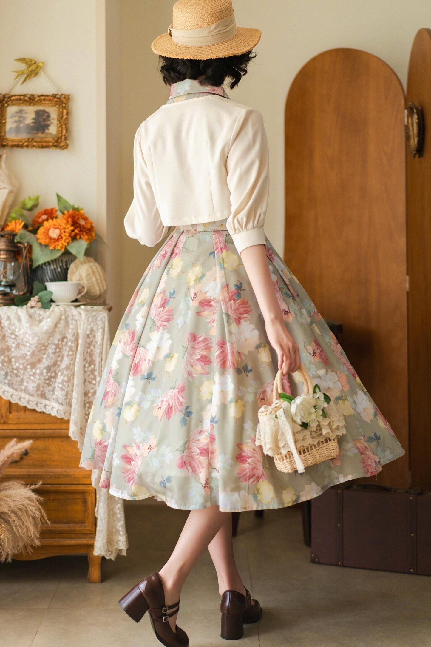 Französisch Elegantes Flare-Kleid