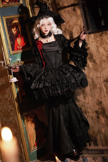 【予約商品】ソーサレスコルセットアンサンブルロリータセットアップ