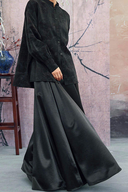 Elegant Satin Skirt