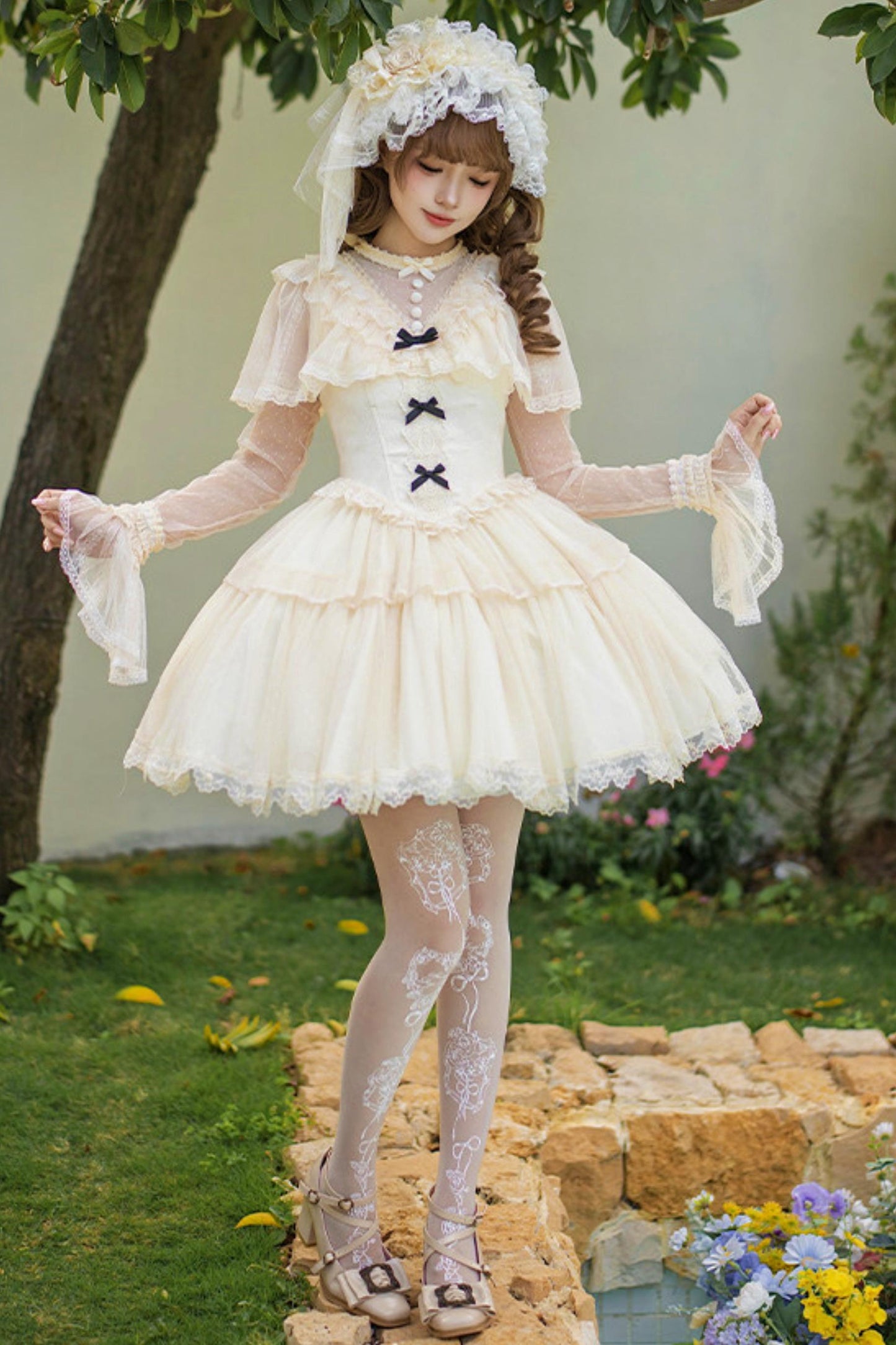 [Pre-Order] White Princess Dress + Accessories