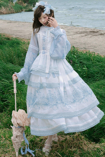 Gonna + top + accessori da principessa fata estiva