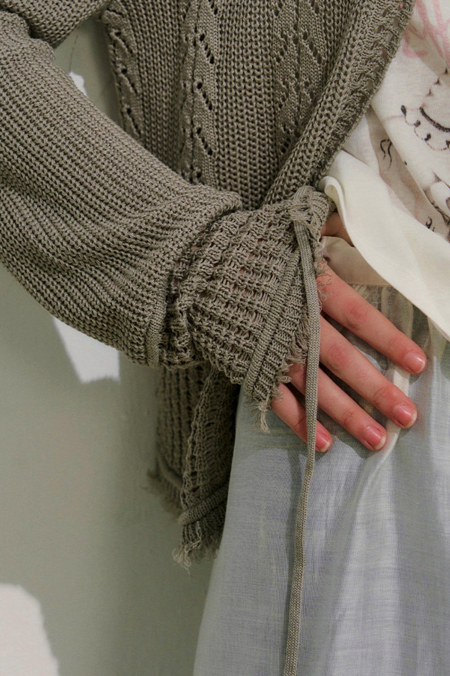 ストリートニットカーディガン