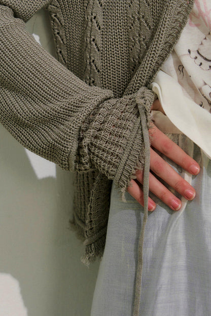 ストリートニットカーディガン