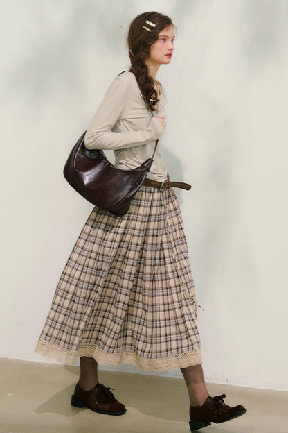 클라우드 씨더 레이스 패치워크 탑