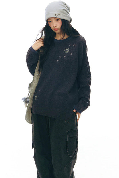 シックスポイントスターニットセーター