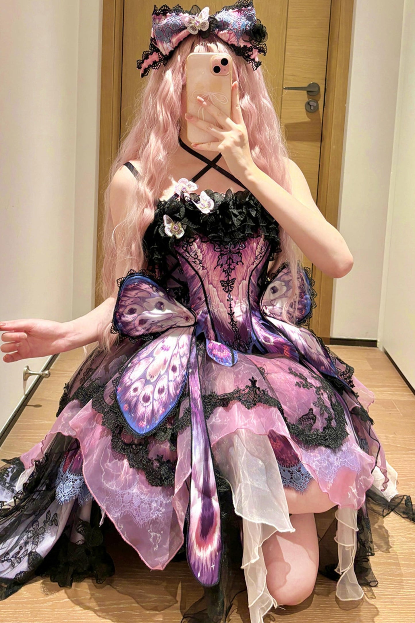 【預購商品】蝶妖精哥德公主洋裝套裝