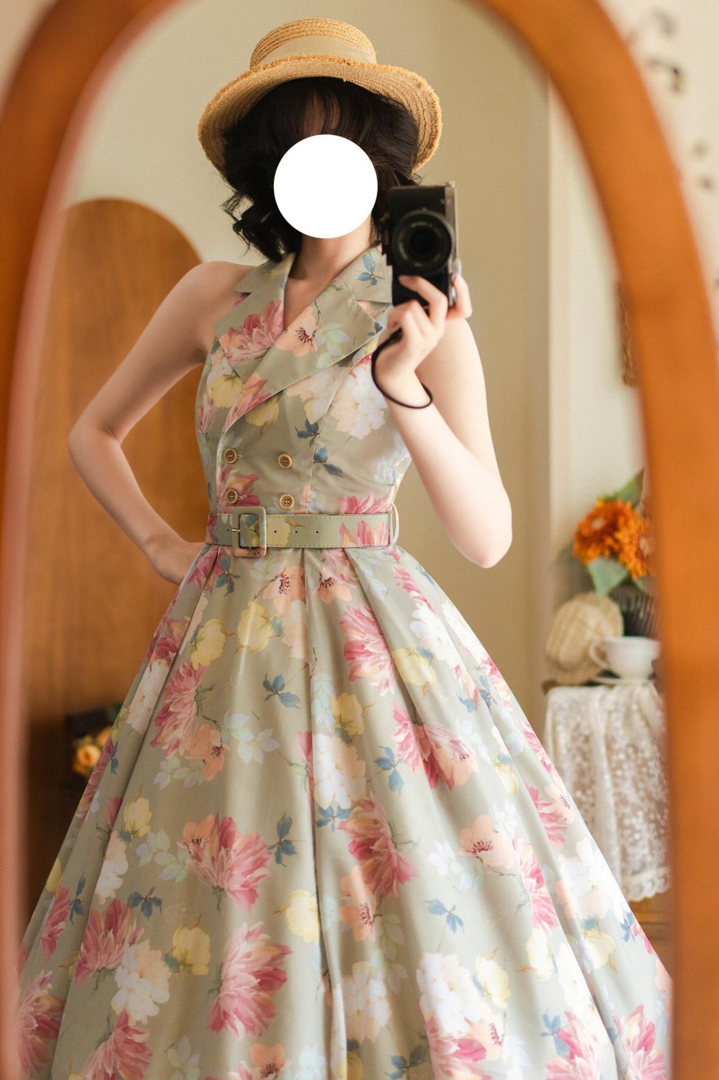 Französisch Elegantes Flare-Kleid