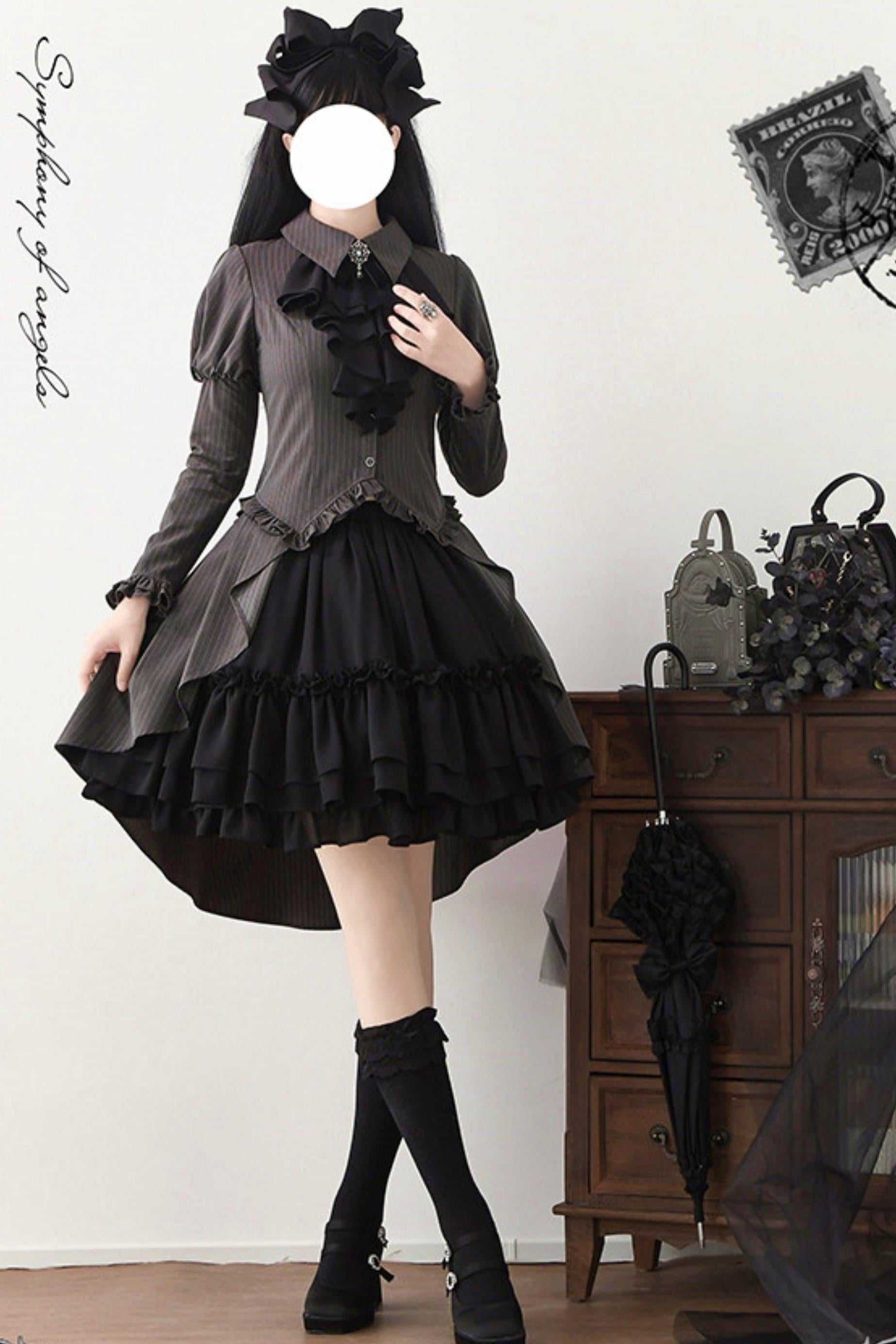 クラシカルゴシックロリータトップス+スカート – Belchic