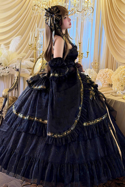 Elegant Gothic Lolita Dress + Accessories
