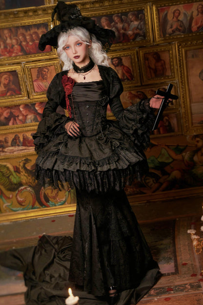 【予約商品】ソーサレスコルセットアンサンブルロリータセットアップ