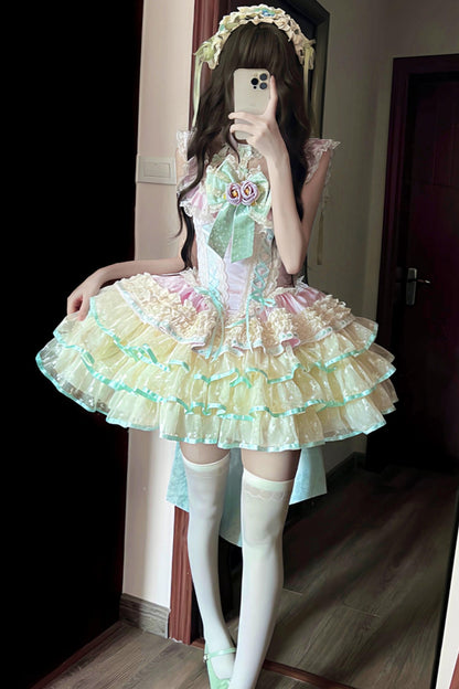 [Pre-order] Rose Ribbon Fairy Princess Dress + Accessories