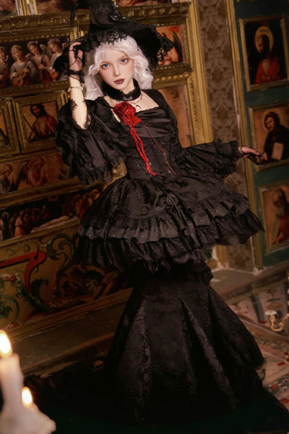 【予約商品】ソーサレスコルセットアンサンブルロリータセットアップ