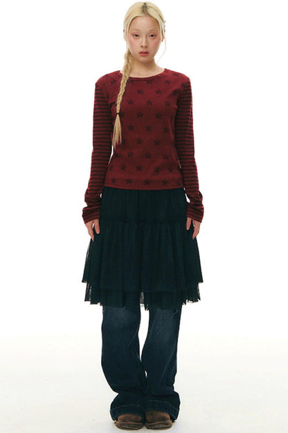 Robe chasuble en tulle Y2K