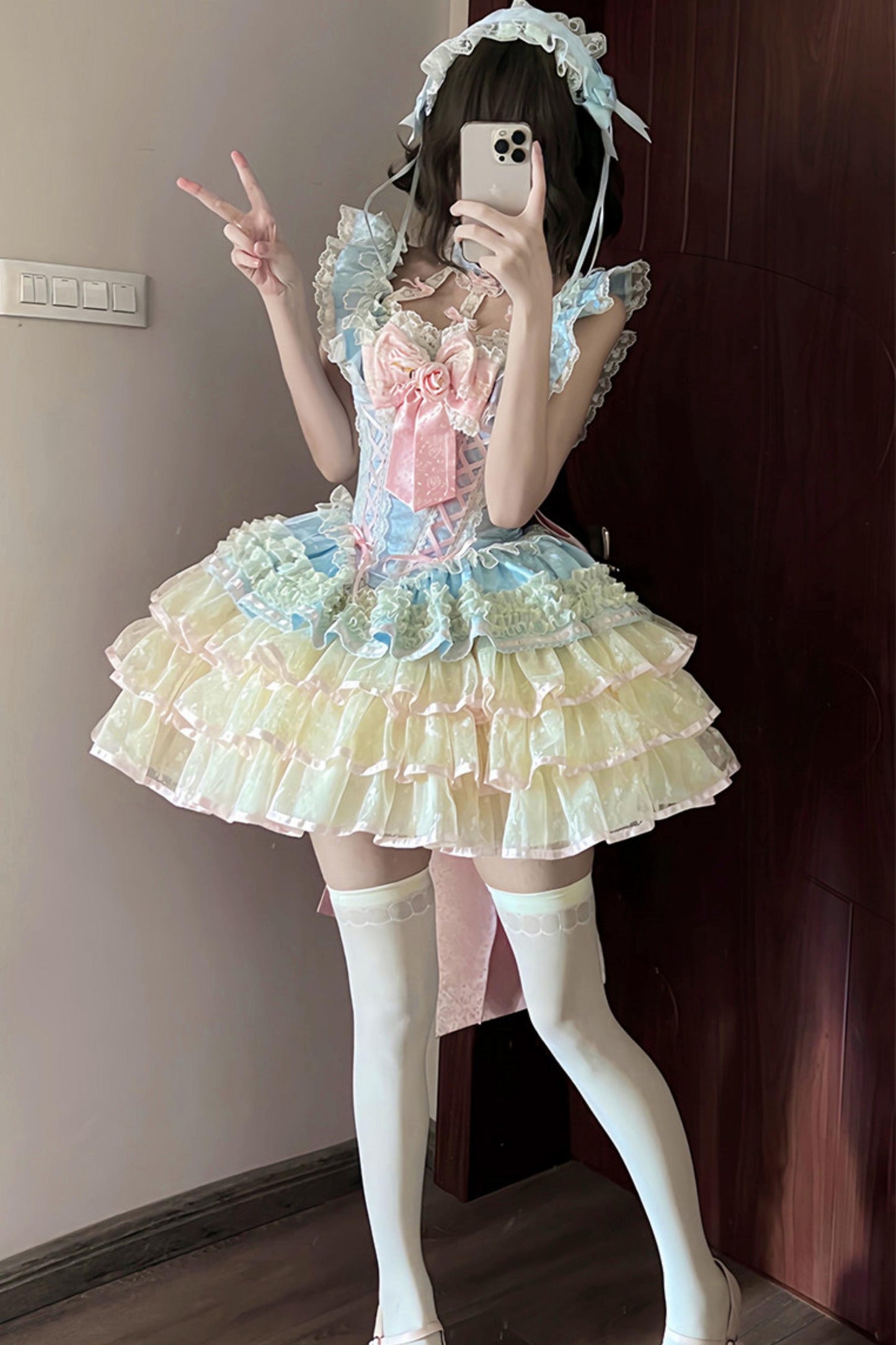 [Pre-order] Rose Ribbon Fairy Princess Dress + Accessories