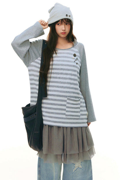 Robe chasuble en tulle Y2K